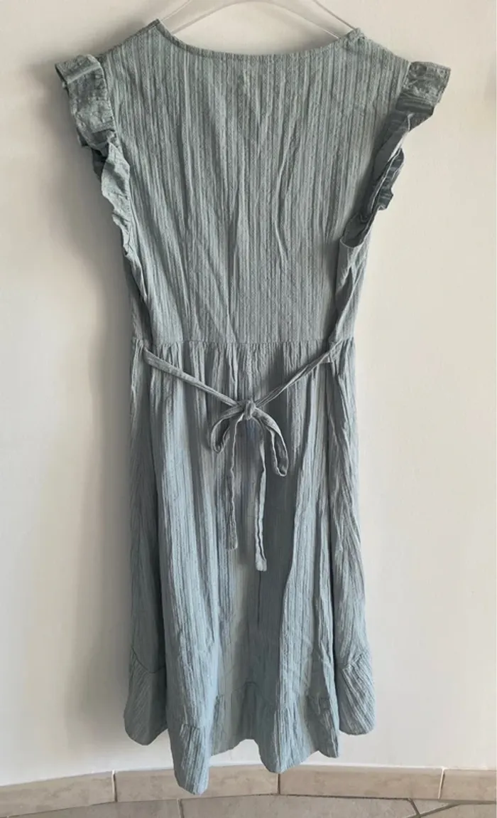 Ensemble mère fille pat pat robe femme body fille vert d’eau - photo numéro 5