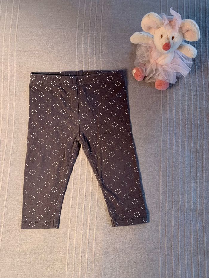 Legging gris pois argentés Vertbaudet 12 mois