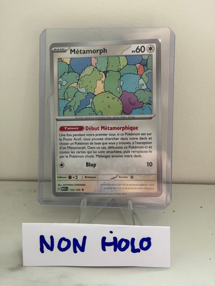 Pokémon 151 metamorph 132/165 NON HOLO Rare