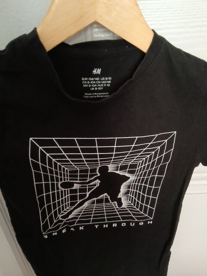 Tee-shirt H&M noir et blanc - photo numéro 2