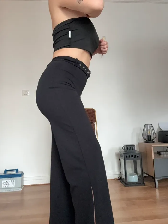 Pantalon noir Bershka - photo numéro 2