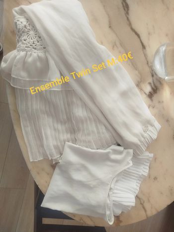 Ensemble jupe longue blouse Twin Set