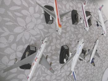  lot collection de 6 avions en métal 