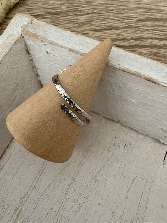 Bague argentée acier inoxydable - photo numéro 7