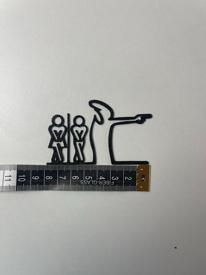 Déco Interrupteur La Ligne toilettes - photo numéro 2