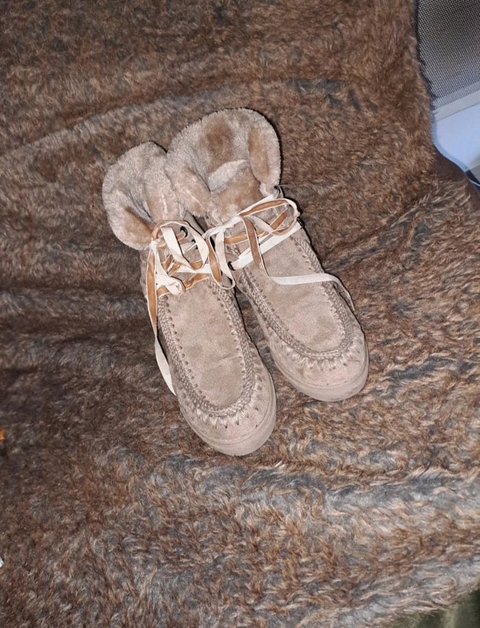 Chaussures  hivernal à moumoute - photo numéro 2