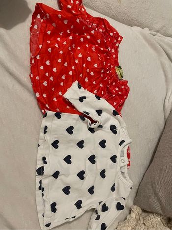 Lot 2 t-shirt cœur