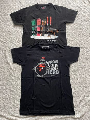 2 t-shirts la plagne taille S