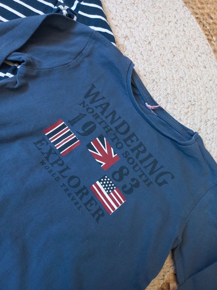 Lot de 2 tee-shirts manches longues 3 ans - photo numéro 2
