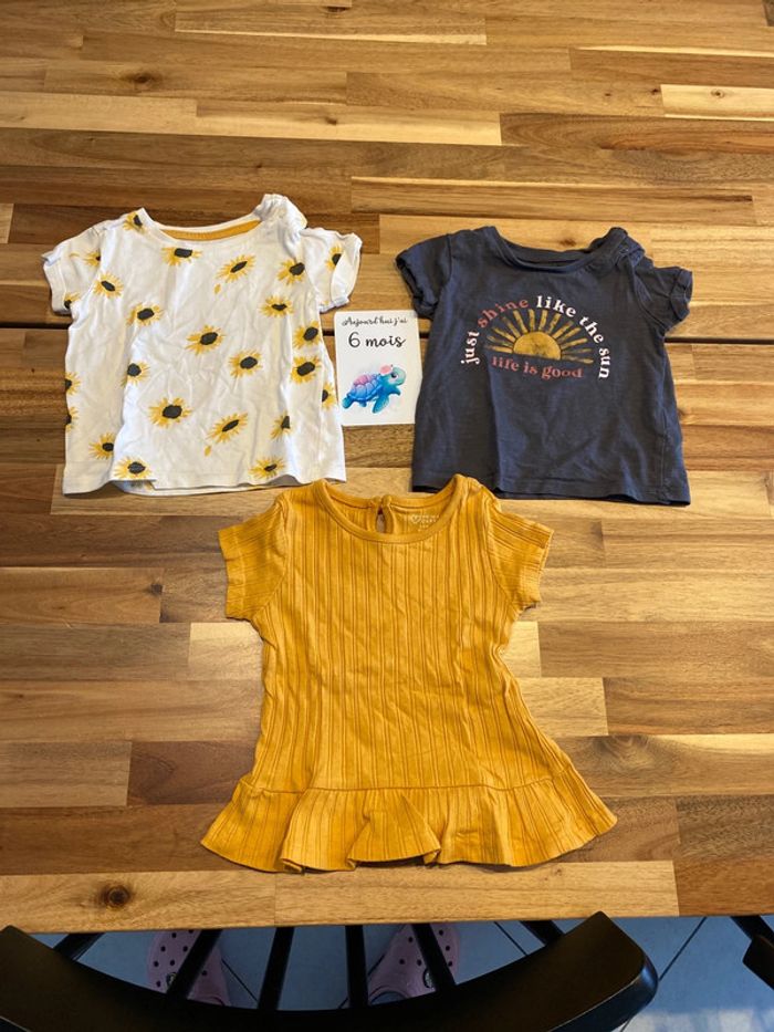 Lot de 3 t-shirts 🌻