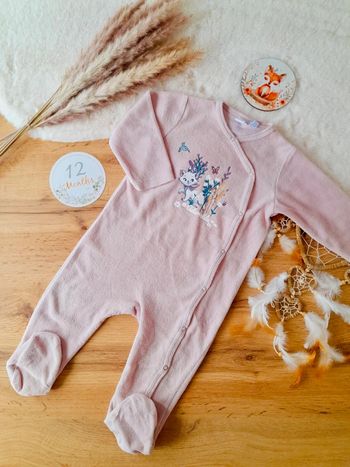Pyjama grenouillère velours 12 mois Disney