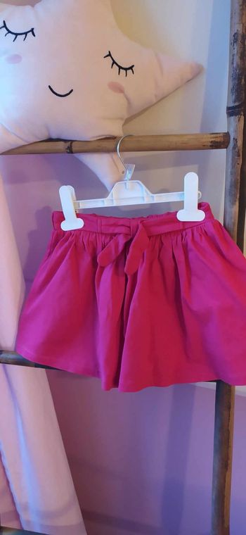 Jupe-short rouge sergent major 7 ans
