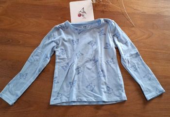 Tee-shirt manche longue bleu _ 4 ans _ H&M