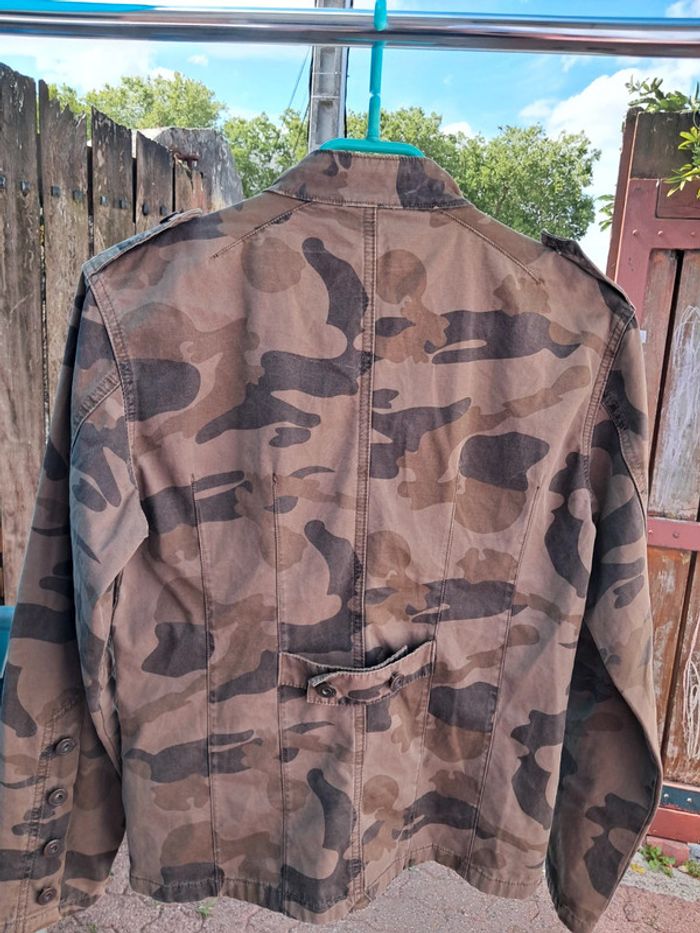 Veste en coton, imprimé camouflage militaire - T.M / 38 - photo numéro 3