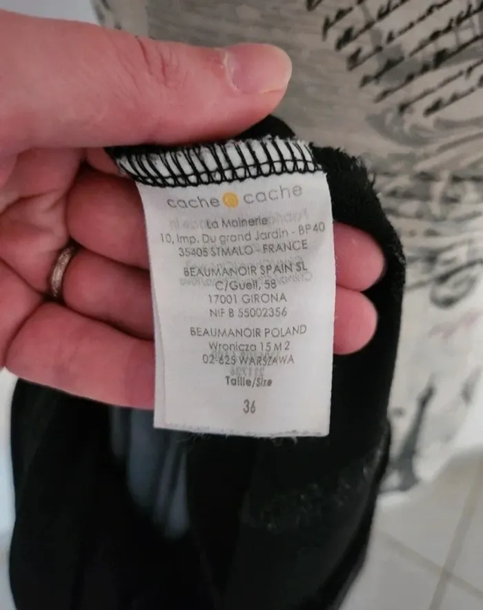 Robe à volants dégradé gris/noir – Cache Cache T36 - photo numéro 5