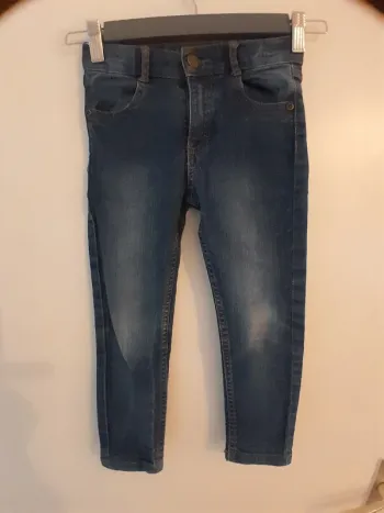 Jeans enfant, Marque Tissaia, bleu marine, taille 4 ans