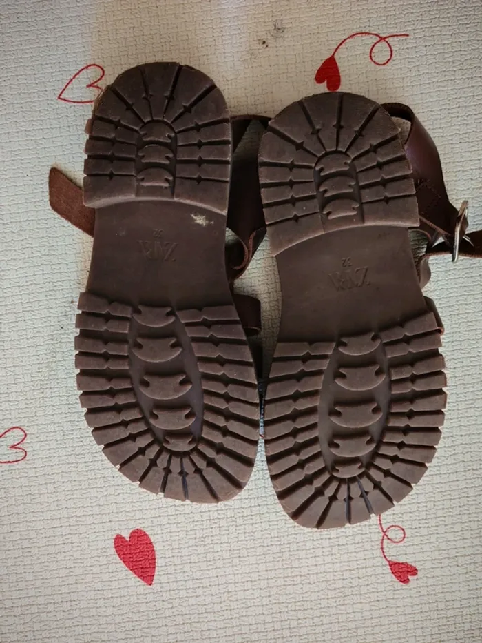 Sandales marron Zara - photo numéro 3