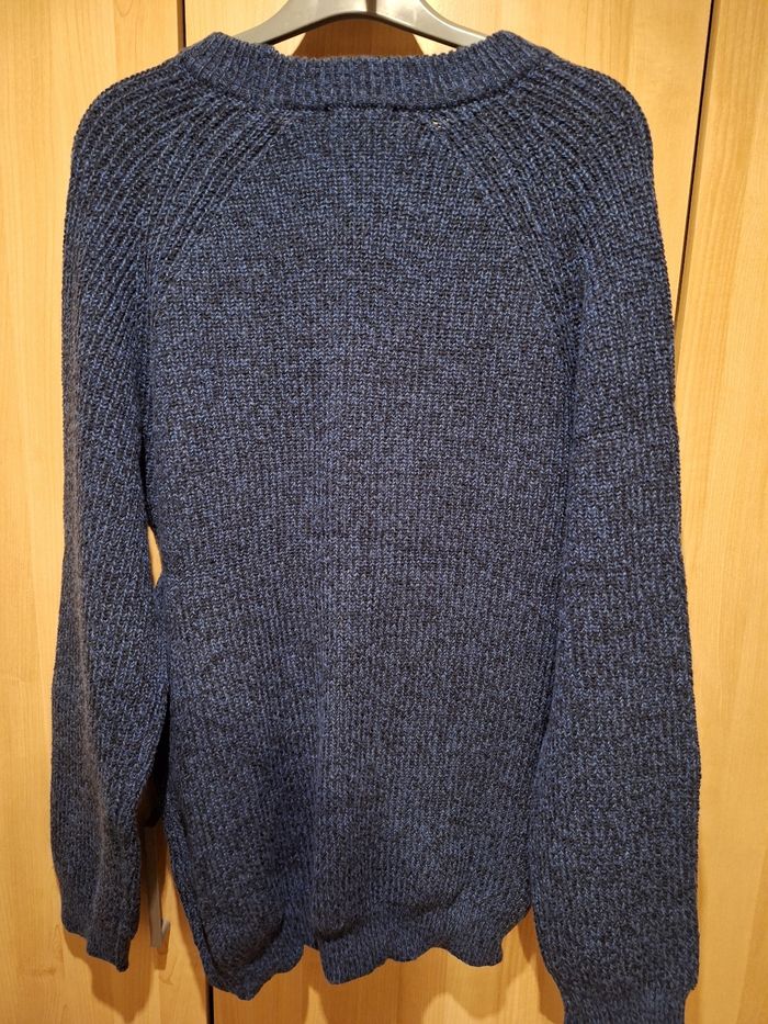 Pull bleu marine chiné neuf Kiabi XL - photo numéro 3