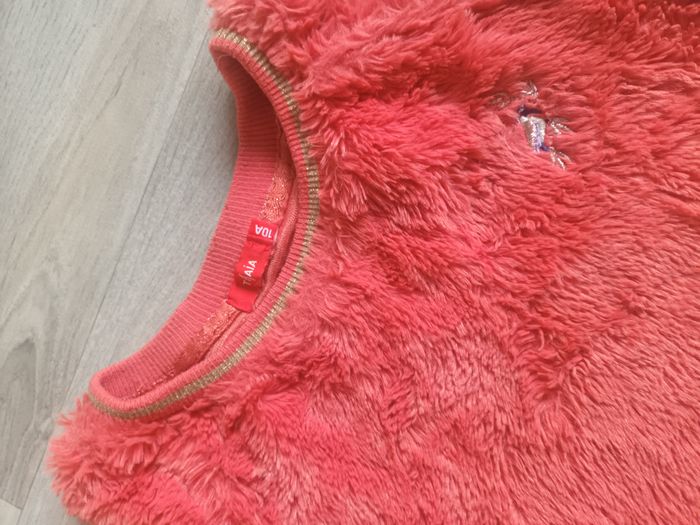 sweat pull 10 ans corail doux et chaud fourore - photo numéro 2