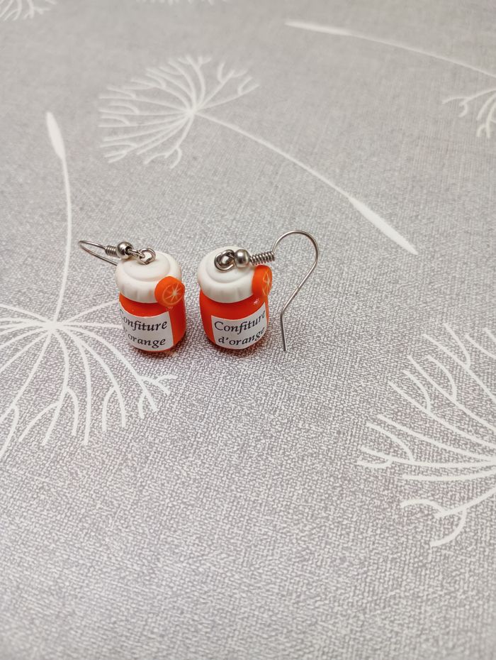 Boucles d'oreilles confiture