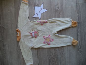 Pyjama mixte jaune 1 an