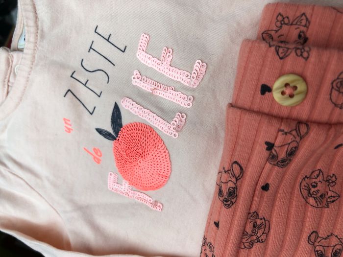 Ensemble t-shirt TAO + legging Disney 3 mois - photo numéro 3