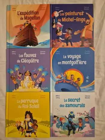 6 livres - collection "Le club des aventuriers de l'histoire" (Mc Do)