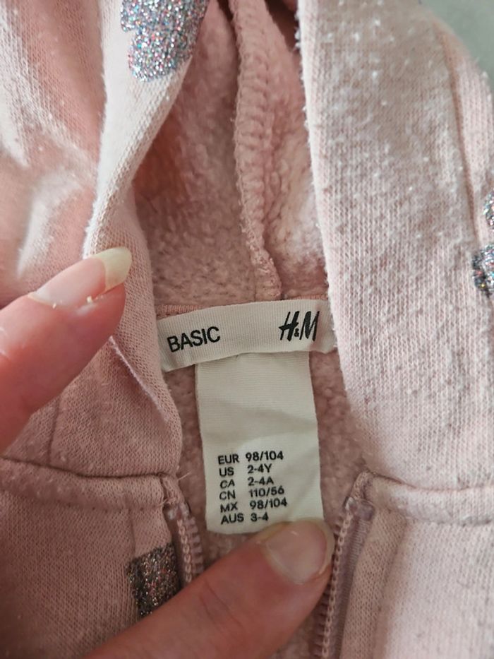 Veste à capuche bébé fille h&m 2/4 ans BBF2 - photo numéro 6