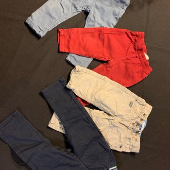 Lot 4 pantalons/jeans 12 mois Multicolore