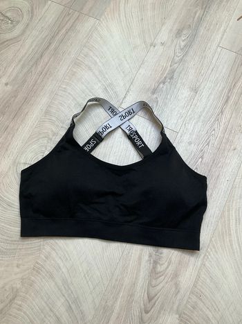 Brassière noire XXL sport maintien intermédiaire