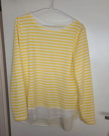 Blouse lignée jaune
