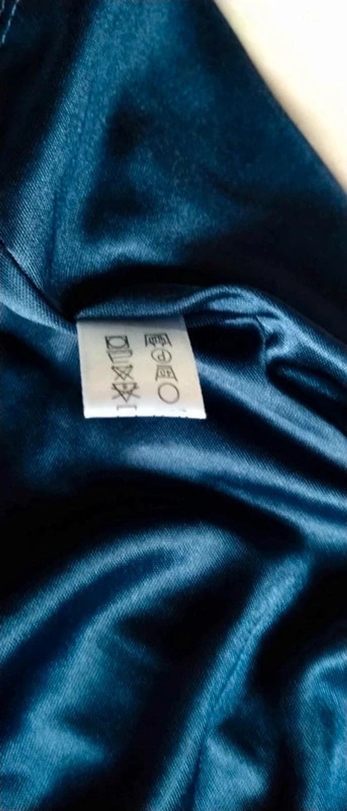 Jupe de fête volantée en tulle et broderies marine femme taille unique it hippie - photo numéro 12