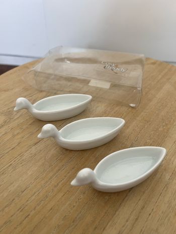 Lot de 3 Petits plats pour foie gras