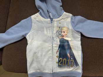 Veste Sweat capuche reine des neiges Disney 2/3 ans