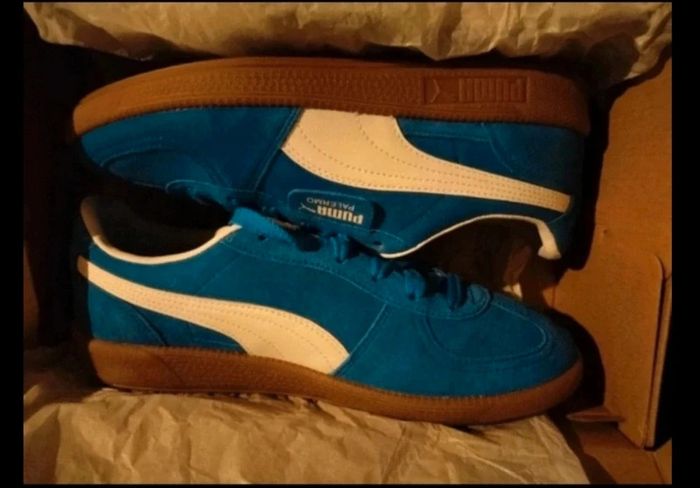 Baskets Puma Palermo couleur bleue électrique neuves - photo numéro 6