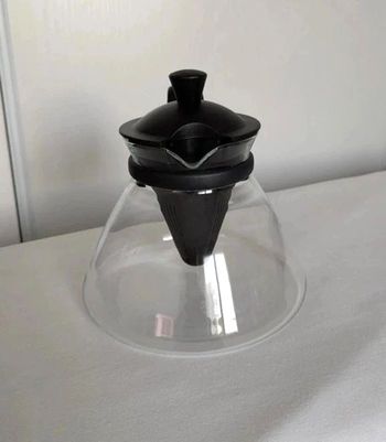 Grande théière en verre