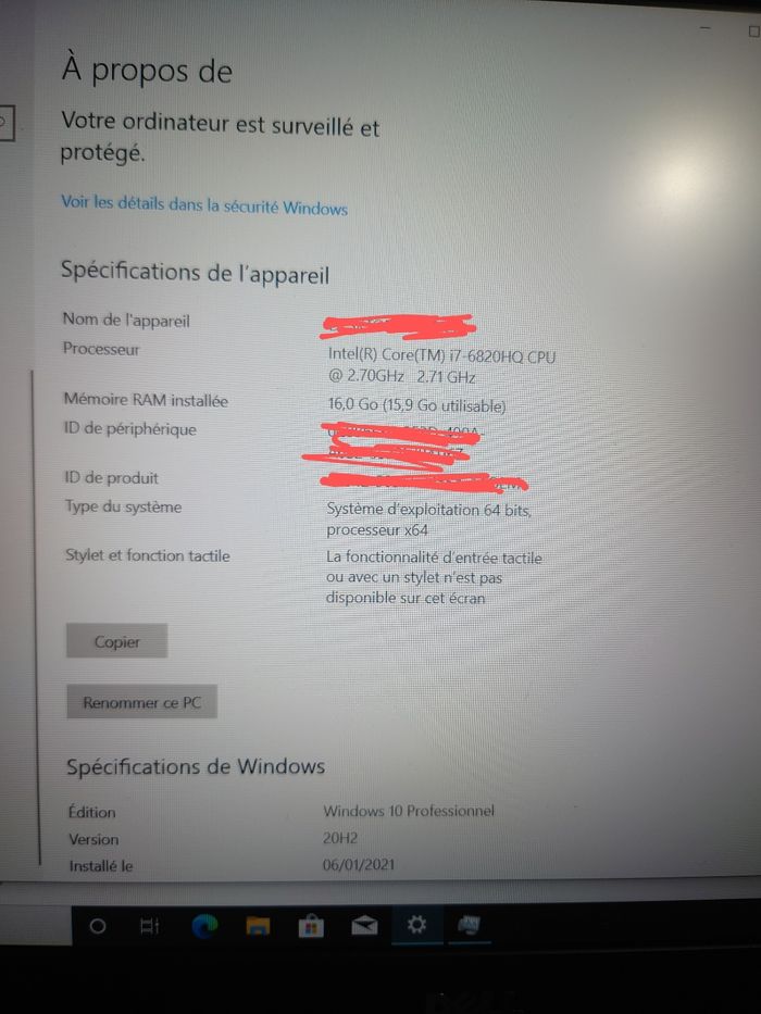 Dell précision 7510 I7 - photo numéro 6
