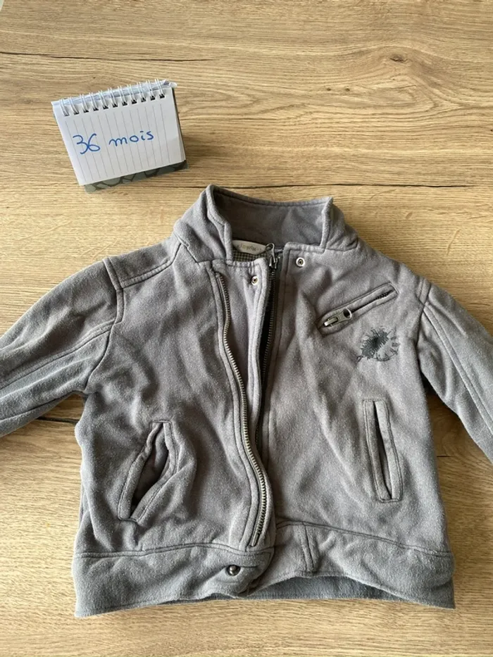 Gilet zippé 3 ans
