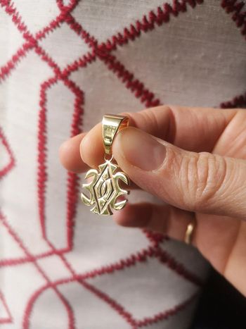 Pendentif plaqué or