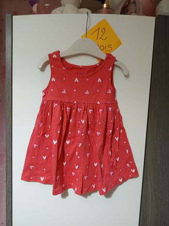 Robe été coeurs 12 mois 