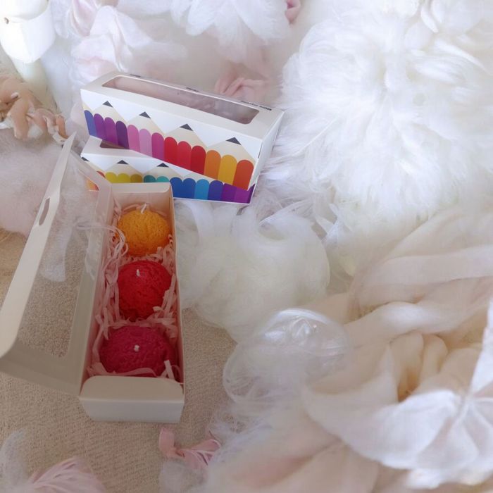 Trio boule de glace bougie , maîtresse, nounou, tatie - photo numéro 3