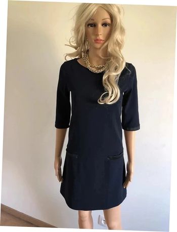 Robe bleue marine à manches courtes LolaLiza taille 34 TBE