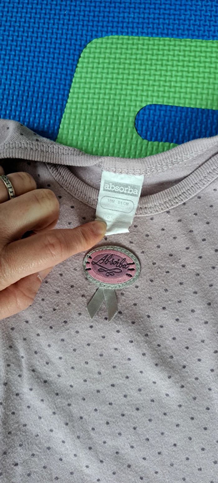 Lot de 4 bodies ml (3 Petit Bateau + 1 Absorba) 18m - photo numéro 14