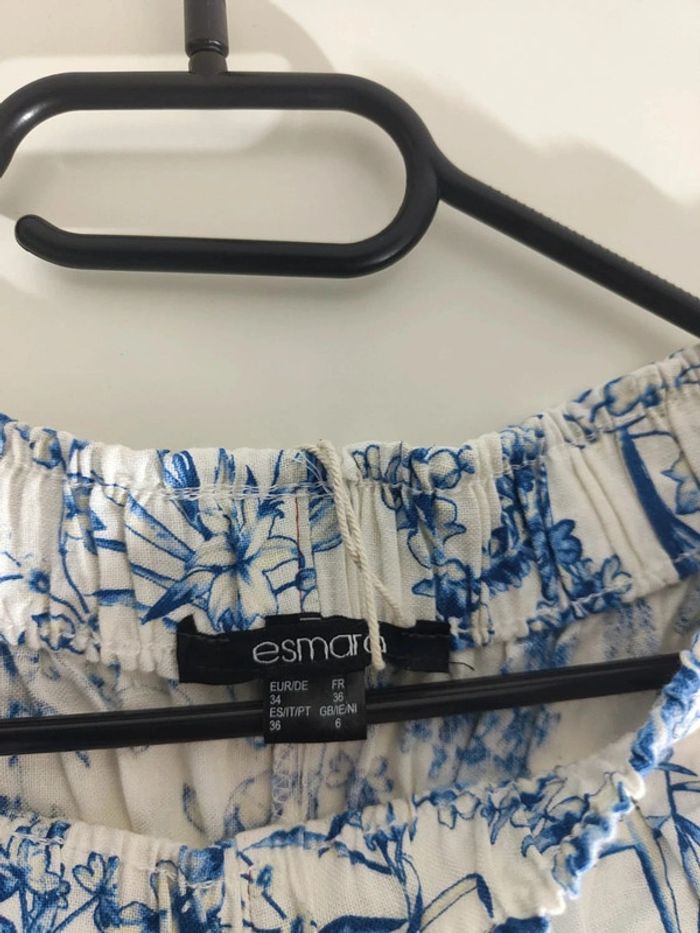 Esmara 36 Short Floral Bleu Ciel - photo numéro 6