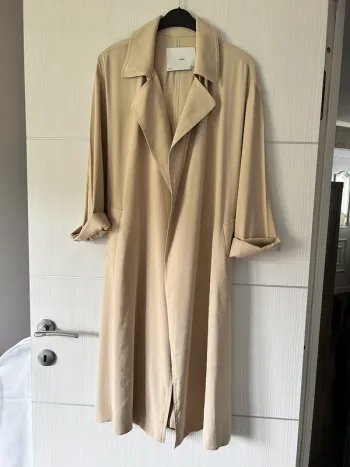 Trench Oversize Fluide Écru Mango Taille M