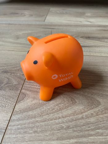 Tirelire cochon total wash