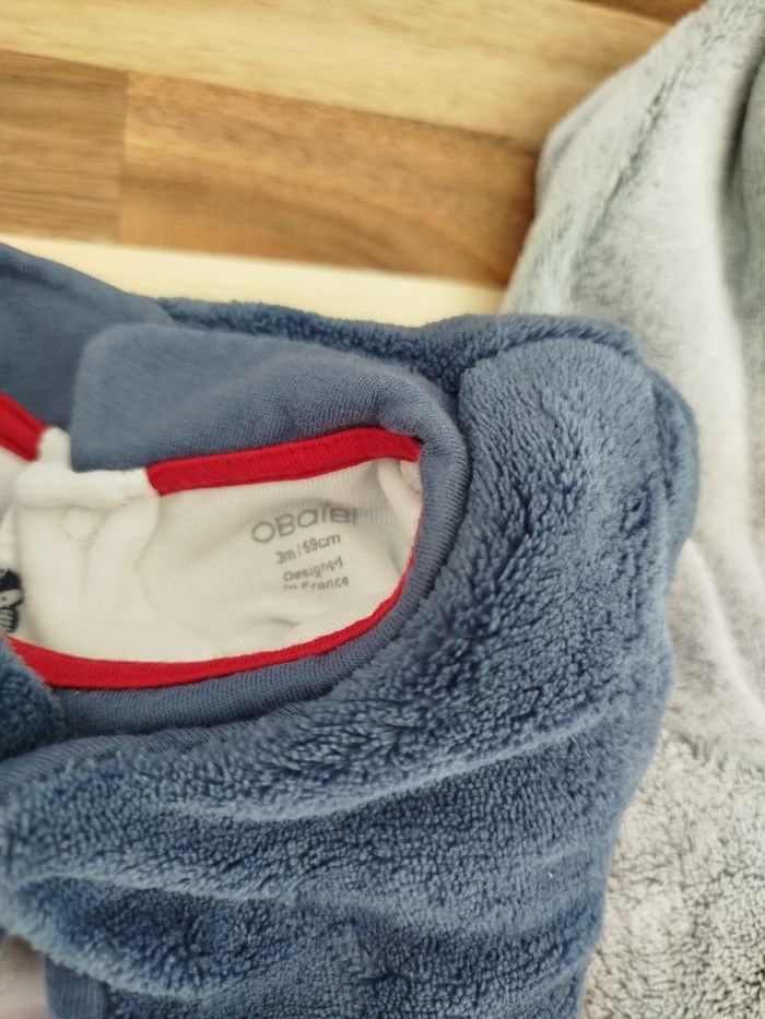 Lot de 8 pyjamas chaud 3 mois - photo numéro 5
