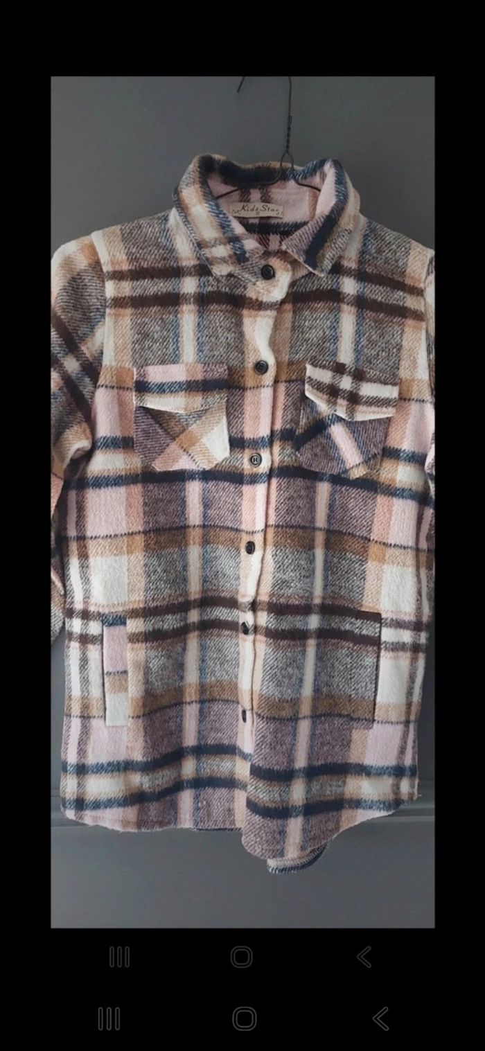Chemise à carreaux fille - photo numéro 2