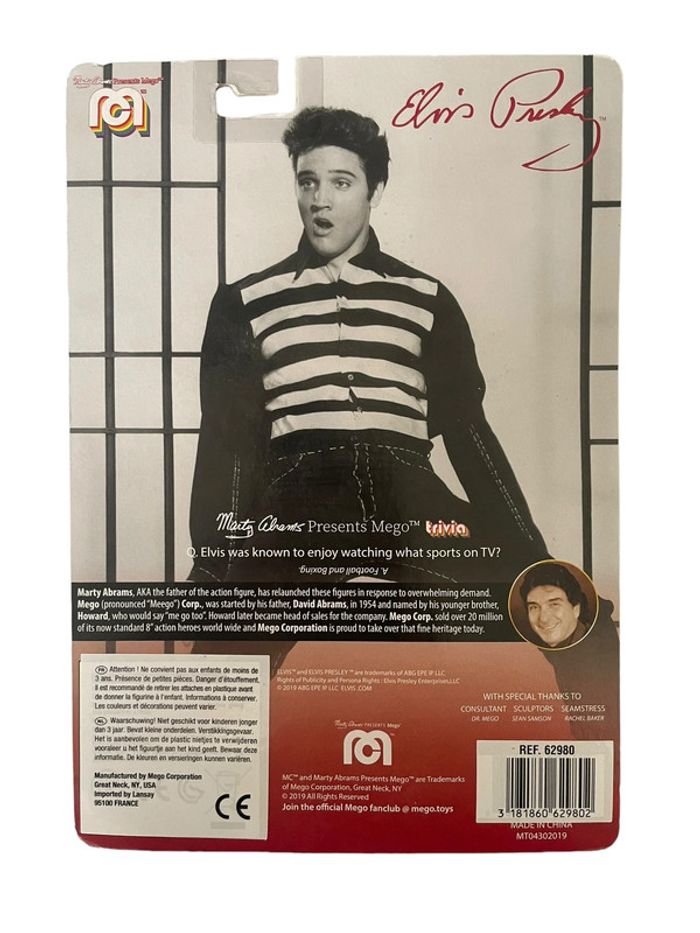 Figurine Mego Music & Movies Elvis Presley 8’´ Action figure neuf - photo numéro 2