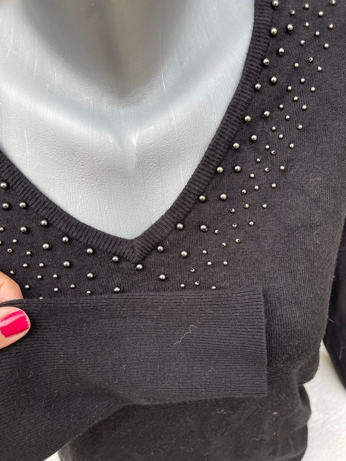 Pull col V en maille - Cache Cache - photo numéro 2